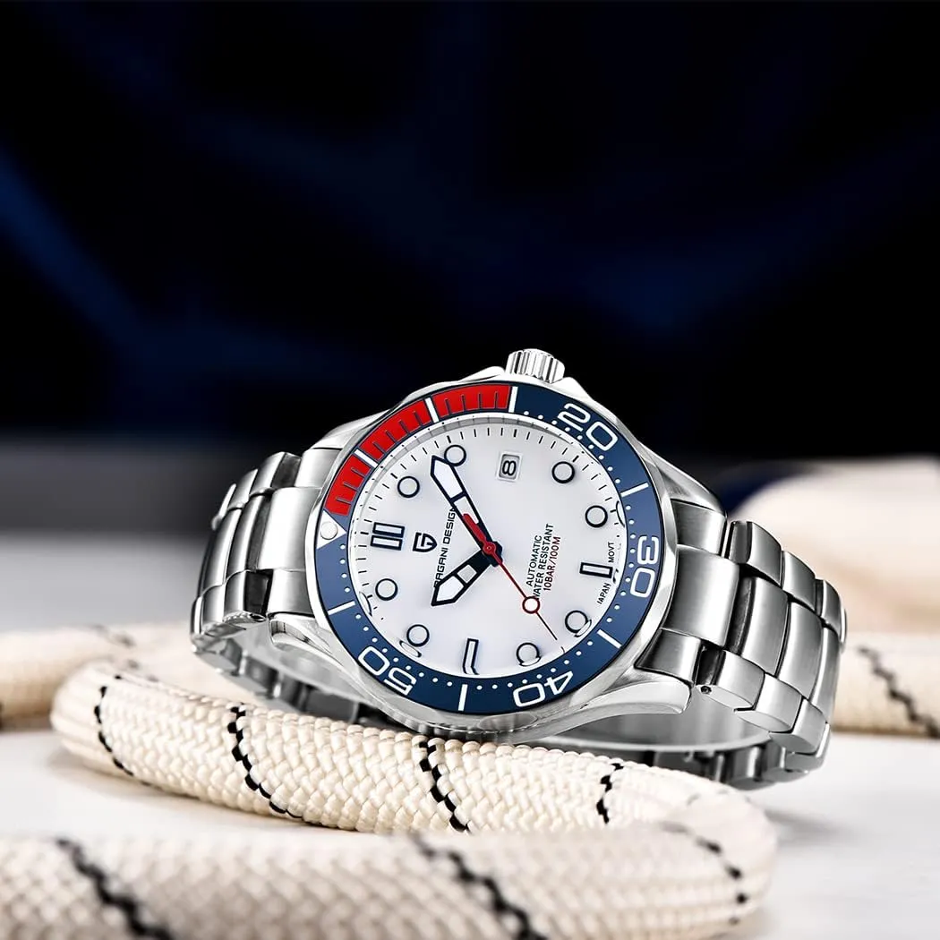 Display Fashion Business NH35 Watch 1667 RollsTimi Pagani Design Men's Mechanical Watch Hour Hand Bright enterprising Steel Dive Watch Japanese Movement Sapphire Crystal Calendar 