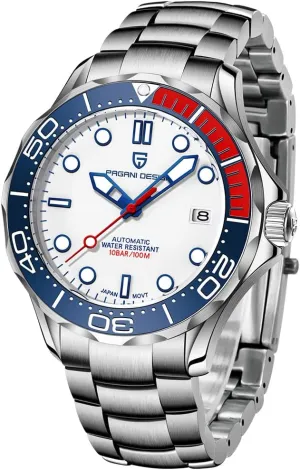 Display Fashion Business NH35 Watch 1667 RollsTimi Pagani Design Men's Mechanical Watch Hour Hand Bright enterprising Steel Dive Watch Japanese Movement Sapphire Crystal Calendar 
