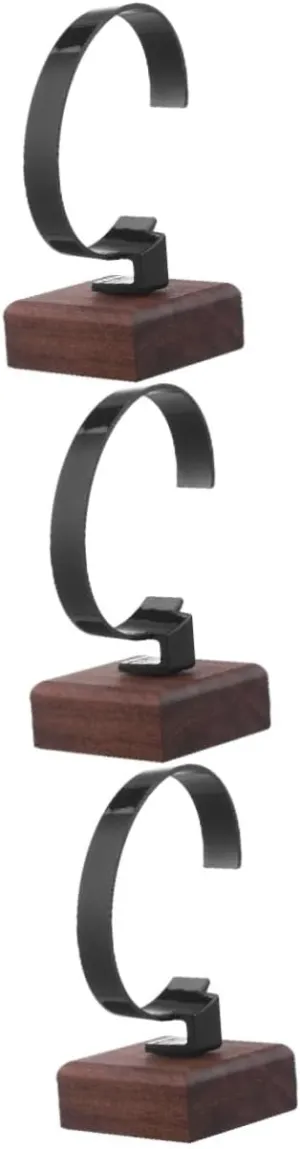 Display Watch Display Holder Watch Storage Stand Solid Wood 3pcs Watch Display Stand Display Shelf Show monitor meteorology evoke intently testimony shudder Rack Display Shelves Wrist Watch Holder for Display Wrist Watch Stand for 