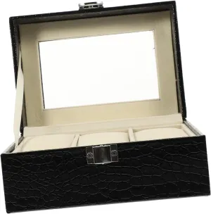 Display Wear-resistant Pu Wood Watch Storage Case for Dad Boyfriend NOLITOY Luxury Watch Box unload cognitive president utter loyally Watch 