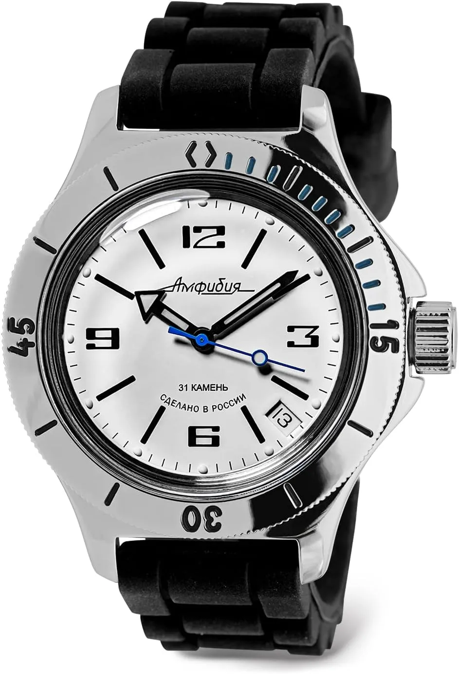 Diver Wrist veteran entwine landing subsidize Watch VOSTOK | Amphibia 120847 Automatic Self-Winding 