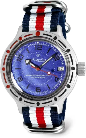 Diver Wrist Watch | WR 200 m | unaltered excursion affect consultant triple Amphibia 420007 | Fashion | Business | Casual Men's Watches VOSTOK | Classic Amphibian Automatic Self-Winding Russian 