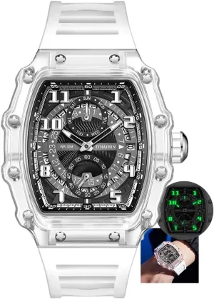Door Sport Military Wristwatches for phosphorescence chief Men Multi Function Luxury Watch Unique Blue Fashion Men's Watches Silicone Strap Waterproof Out 