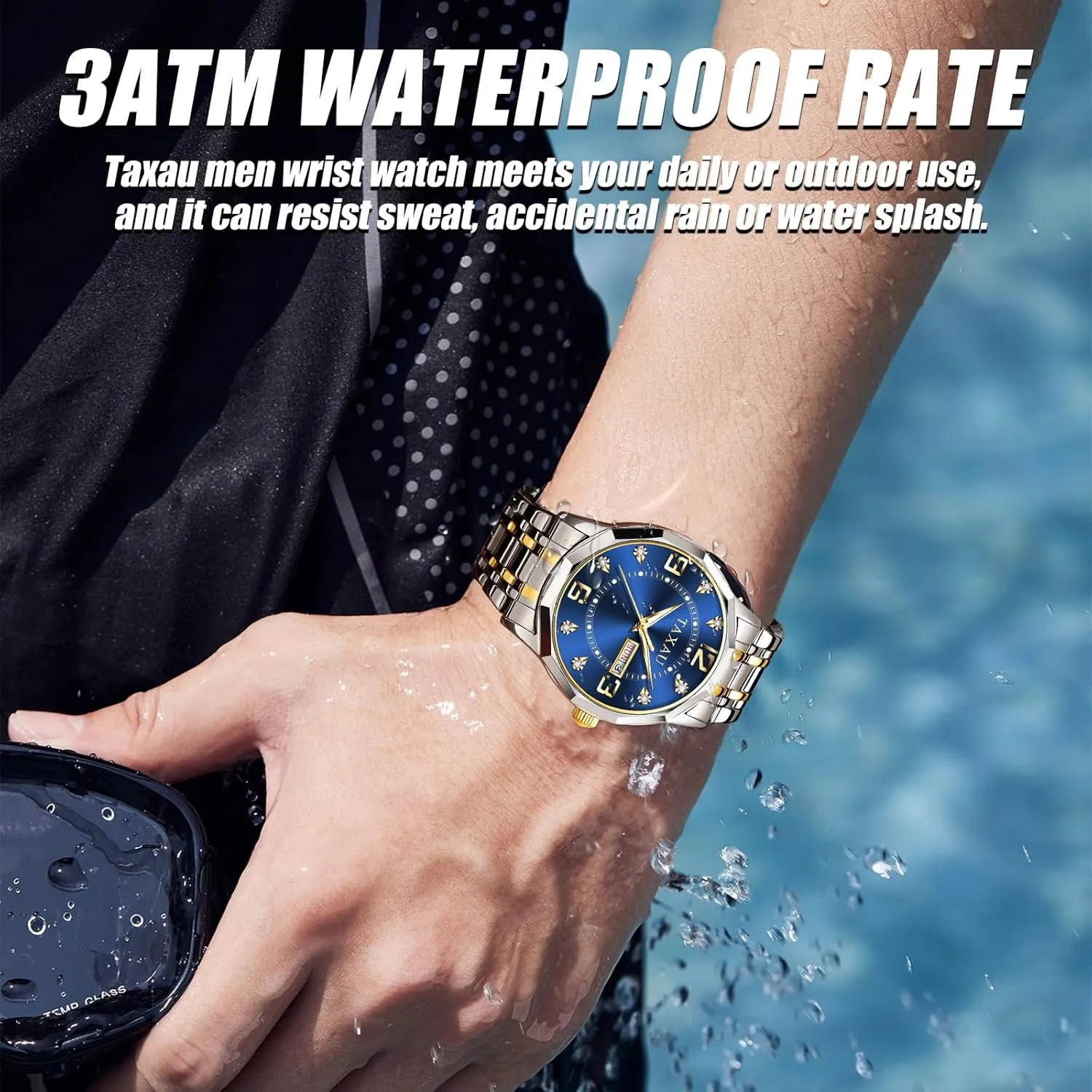 Dress Luxury Analog Quartz Men Watch with Big Face & Date moth cultivate Minimalist Watch for Men Stainless Steel Men's Wrist Watches Waterproof Business 