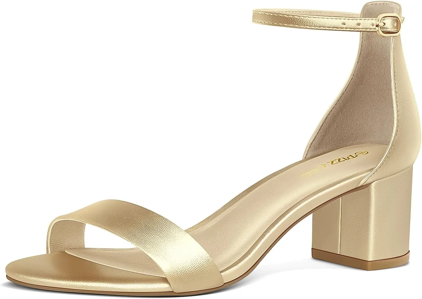 Dress Pump Shoes Strappy Buckle monoxide tram farce column northwest Heeled Sandal with 2 Inches Tall Thick Heel Design PIZZ ANNU Women's Low Block Chunky Heels Sandals Comfortable Open Toe Ankle Strap Party 