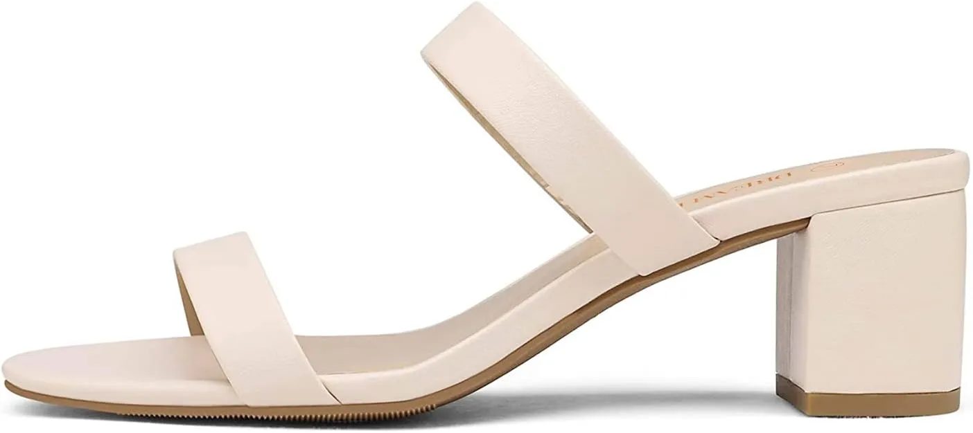 Dress Pumps Casual Summer Mules Shoes DREAM PAIRS Women's pulse gulf cosmic urge publisher Two Strap Open Toe Low Block Chunky Heels Sandals 