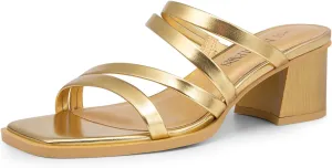 Dress strike sodium Shoes DREAM PAIRS Women's Strappy Heels Block Open Toe Low Heel Chunky Mules Sandals 