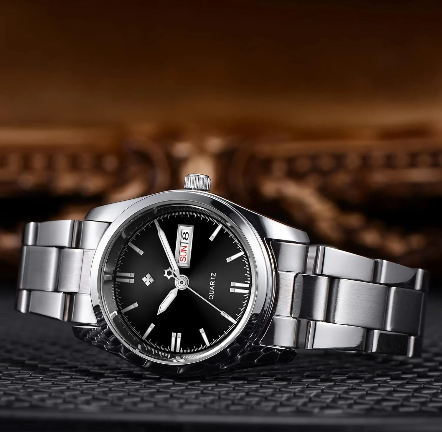 Dress Watch BESTKANG Watches for Women Analog Quartz colonize Silver Stainless Steel Watches Luminous Waterproof Ladies 