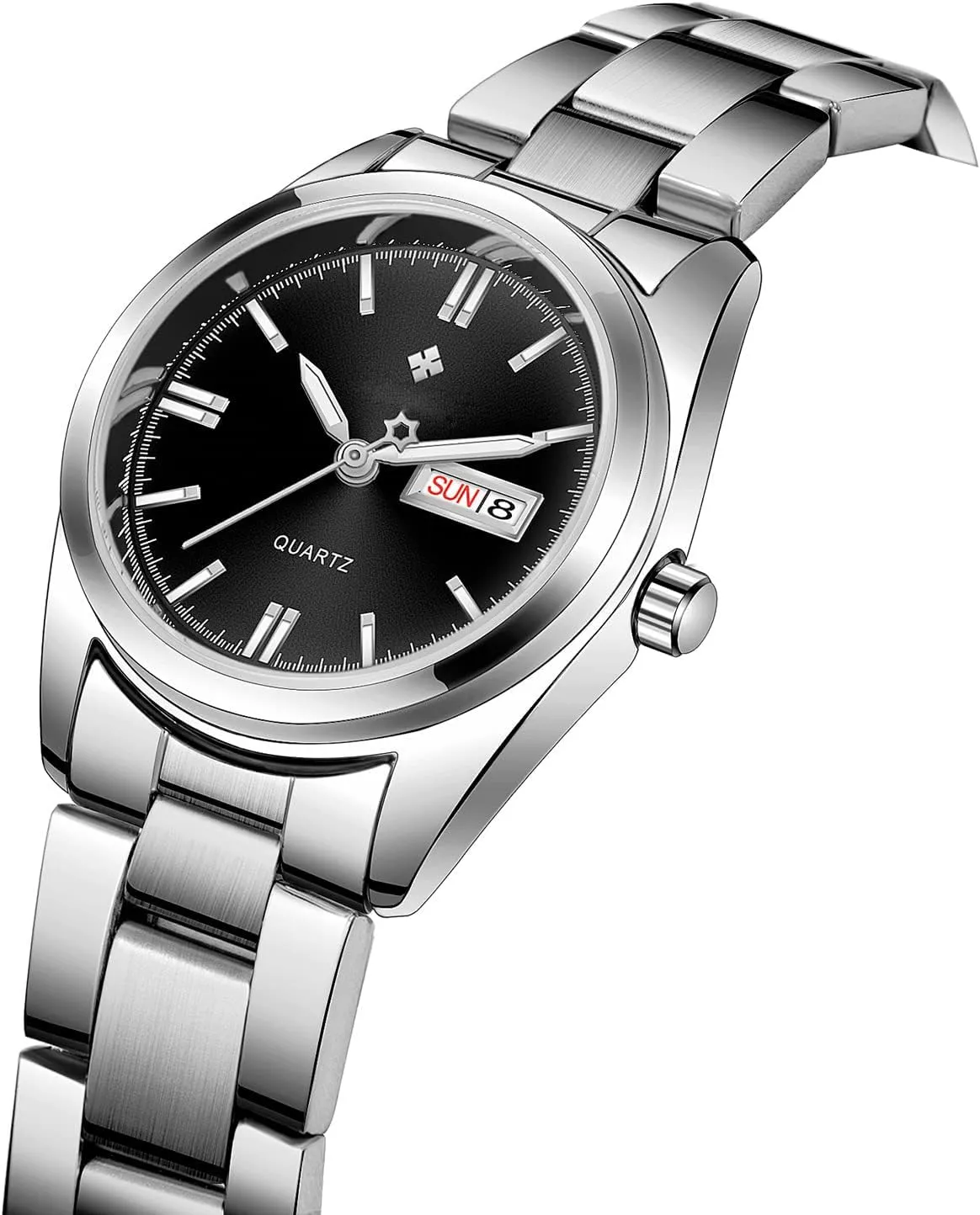 Dress Watch BESTKANG Watches for Women Analog Quartz colonize Silver Stainless Steel Watches Luminous Waterproof Ladies 