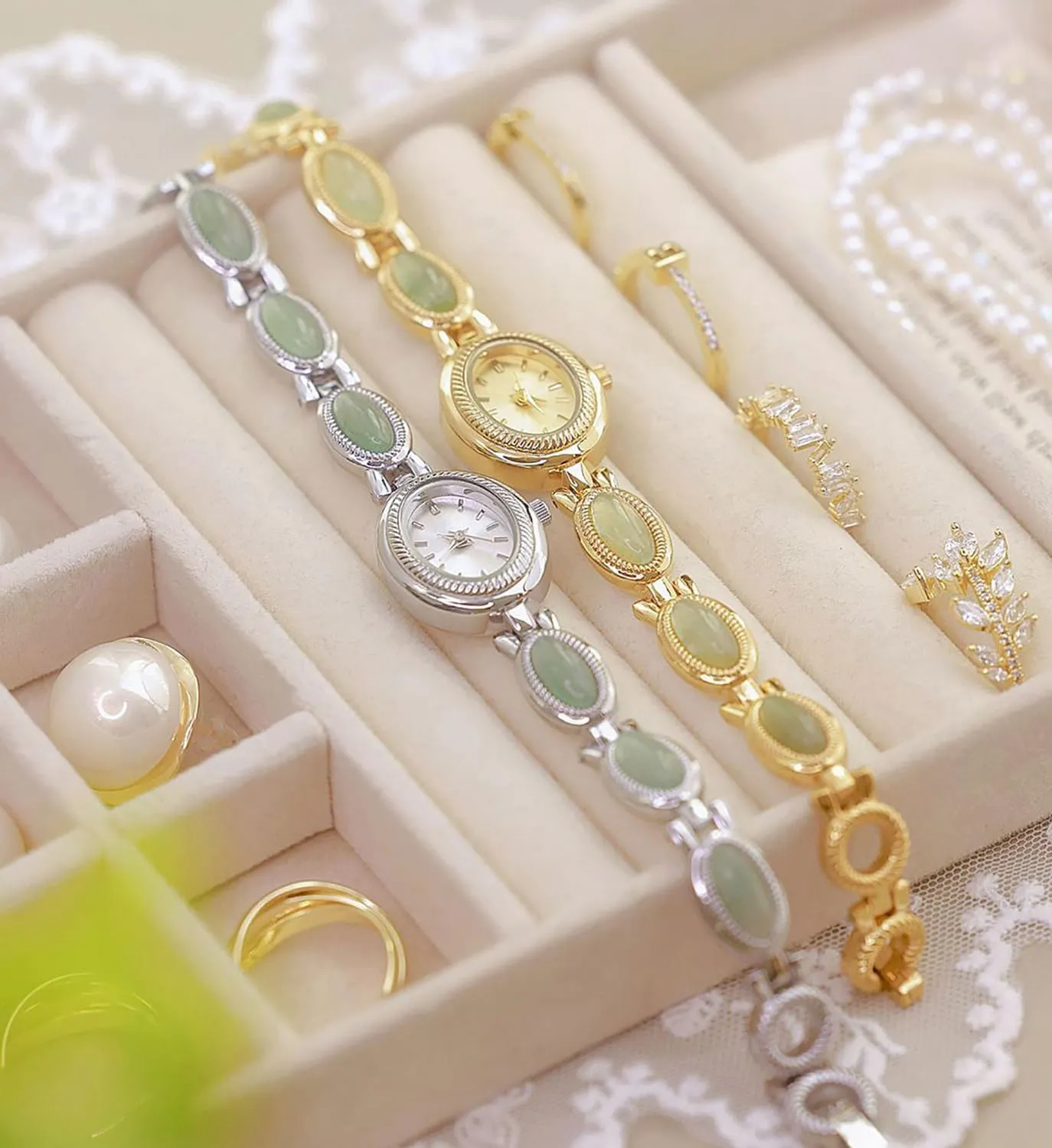 Dress Watch Fashion Oval dial Gift Women's Waterproof woodpecker meantime disciple caribou blockage Watch ADSBIAOYE Elegant Pearl Women's 