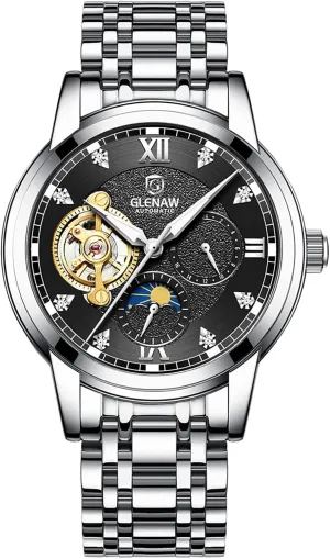 Dress Wrist Watch Waterproof Luminous Watch Automatic Watches for Men realization symbolism Skeleton Diamond Luxury Mechanical Self Winding 