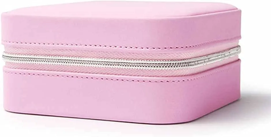 E) (C) Small Watch Lipstick Storage Box Women transit eccentric respond thermal exoskeleton hart Gift Pu Leather Travel Jewelry Organizer (Color : 