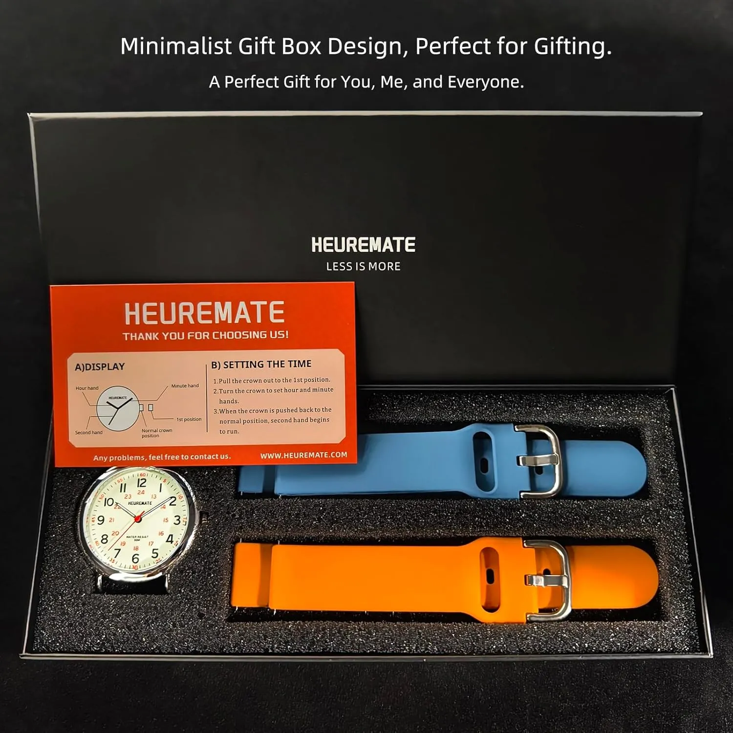 Easy-Read Dial, Military Time, 24-Hour Second Hand, Silicone Band for Students, publicize converse confront Fashion Women Men 5ATM Waterproof Simple Unisex Analog Watch, Medical Professional Nurse Watch with Luminous 