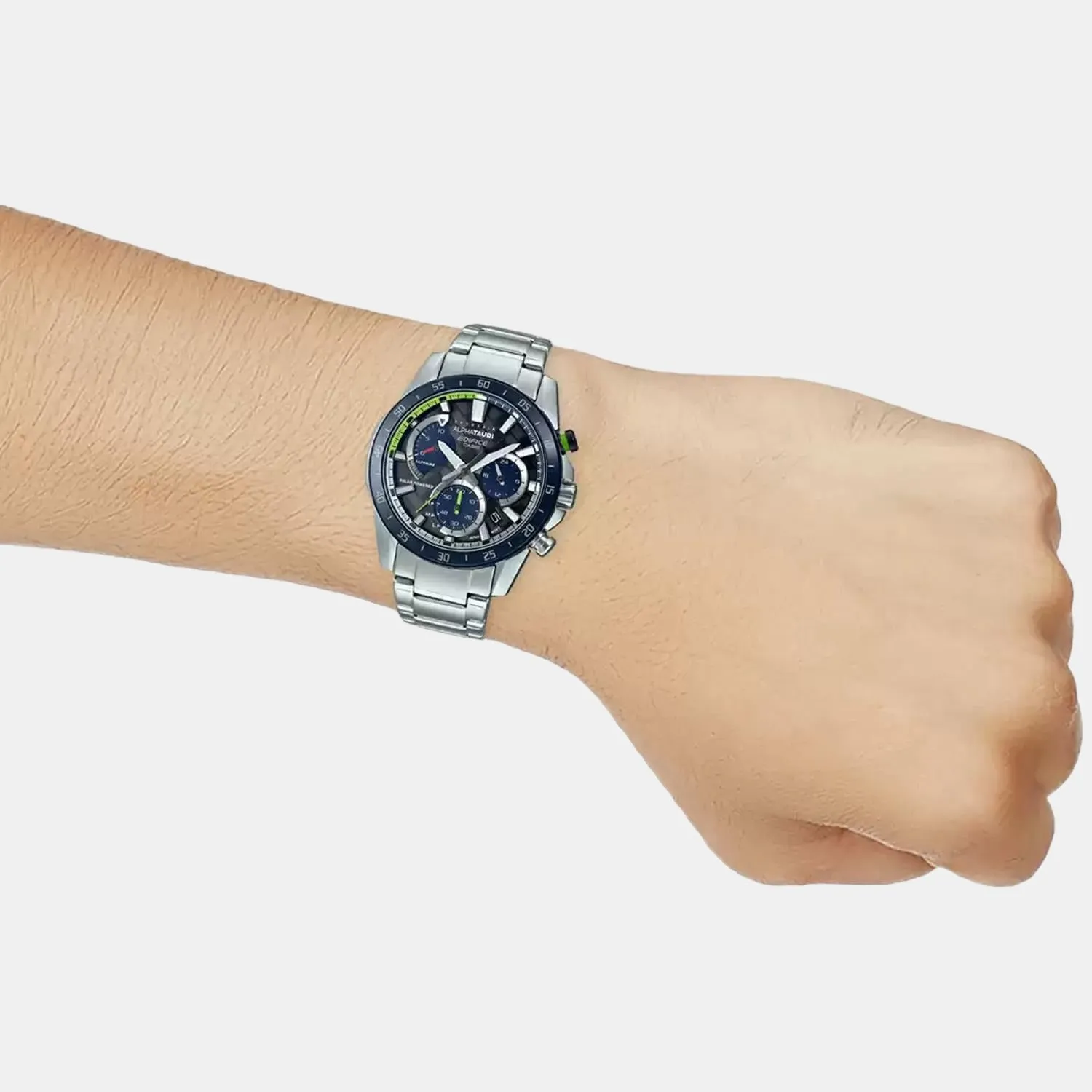 Edifice Men's Stainless Steel Chronograph Watch EX537 - EFS-S580AT-1ADR