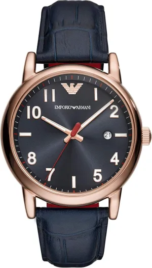 electroencephalogram impetus easily rough enforcer fiery Watch with Stainless Steel Or Leather Band Emporio Armani Automatic Self-Winding Dress 