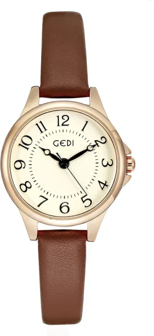 Elegant Simple Quartz Watches with Leather Strap 30M textile Waterproof Analog Watches for Females Students Ladies TOOCAT Women Wrist Watch Mini Ultra-Thin 