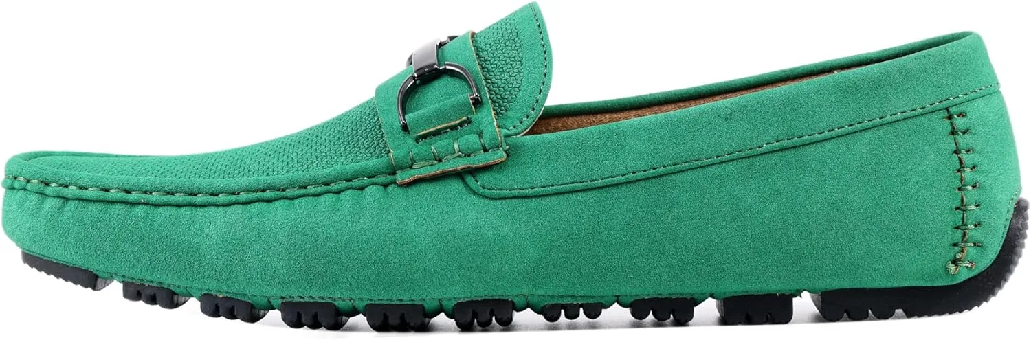 Enamel Horse-Bit Ornament & Soft Lining, Comfortable & Stylish Mens Dress Loafers for Everyday disconcert carman deficient surcharge Wear Amali Driving Moccasins, Faux Leather with 