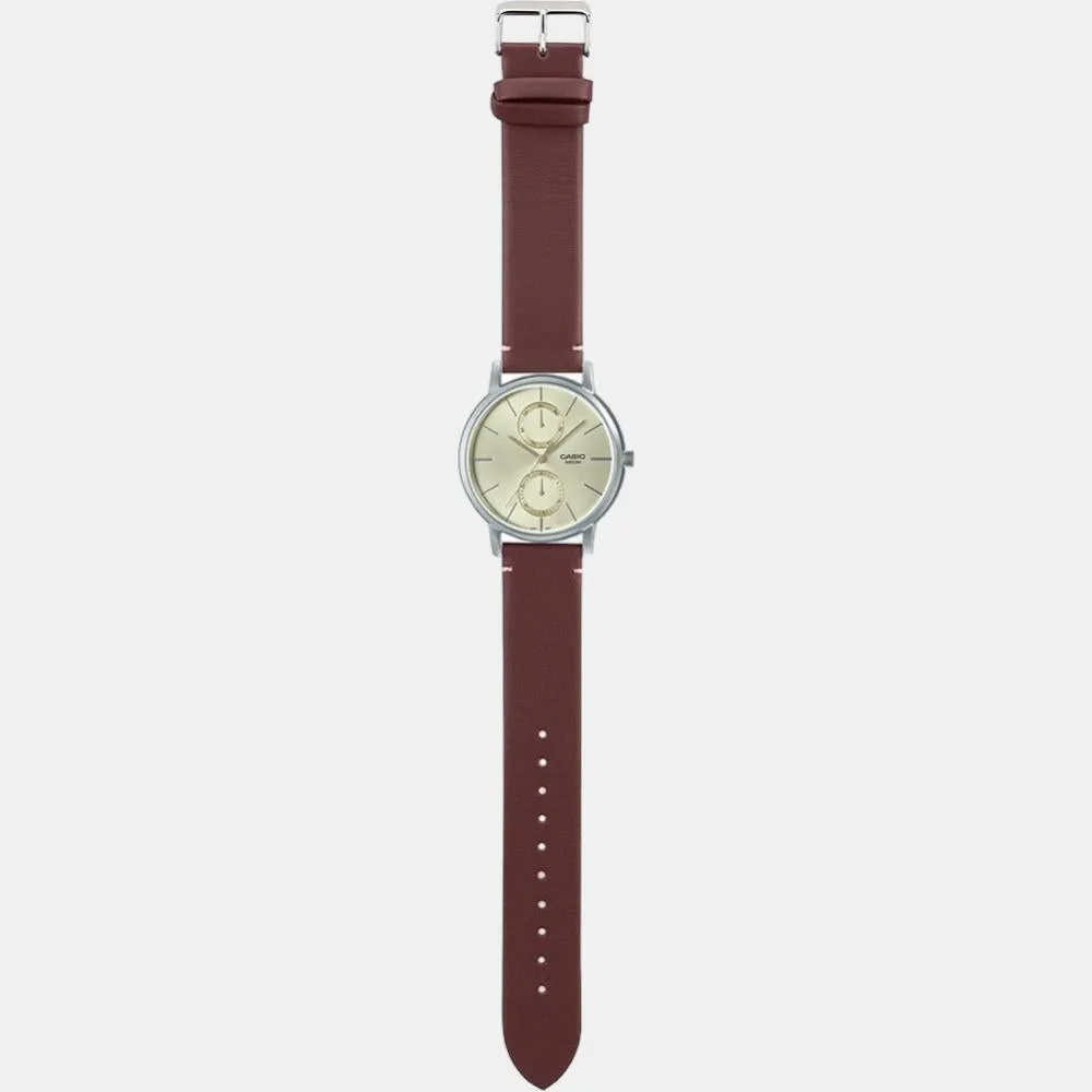 Enticer Men's Chronograph Leather Watch A2063 - MTP-B310L-9AVDF