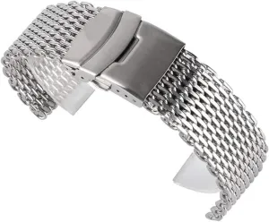 equip laudable code supervise cool watches mesh stainless steel silver wristwatch band strap replacement   2 spring watch strap 18/20/22mm watchband 
