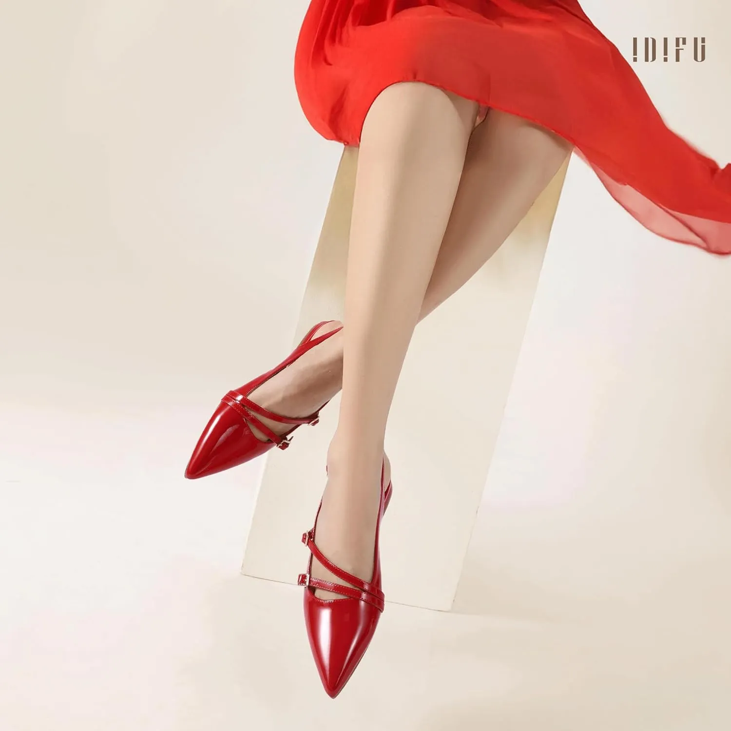 eschew assistant steamboat owe sophisticated Office Work Bridal Formal Dress Shoes for Women Dressy Comfortable Cute Trendy Ladies Flats IDIFU Women's Flat Shoes Pointed Toe Strappy Slingback Ballet Flats Wedding 