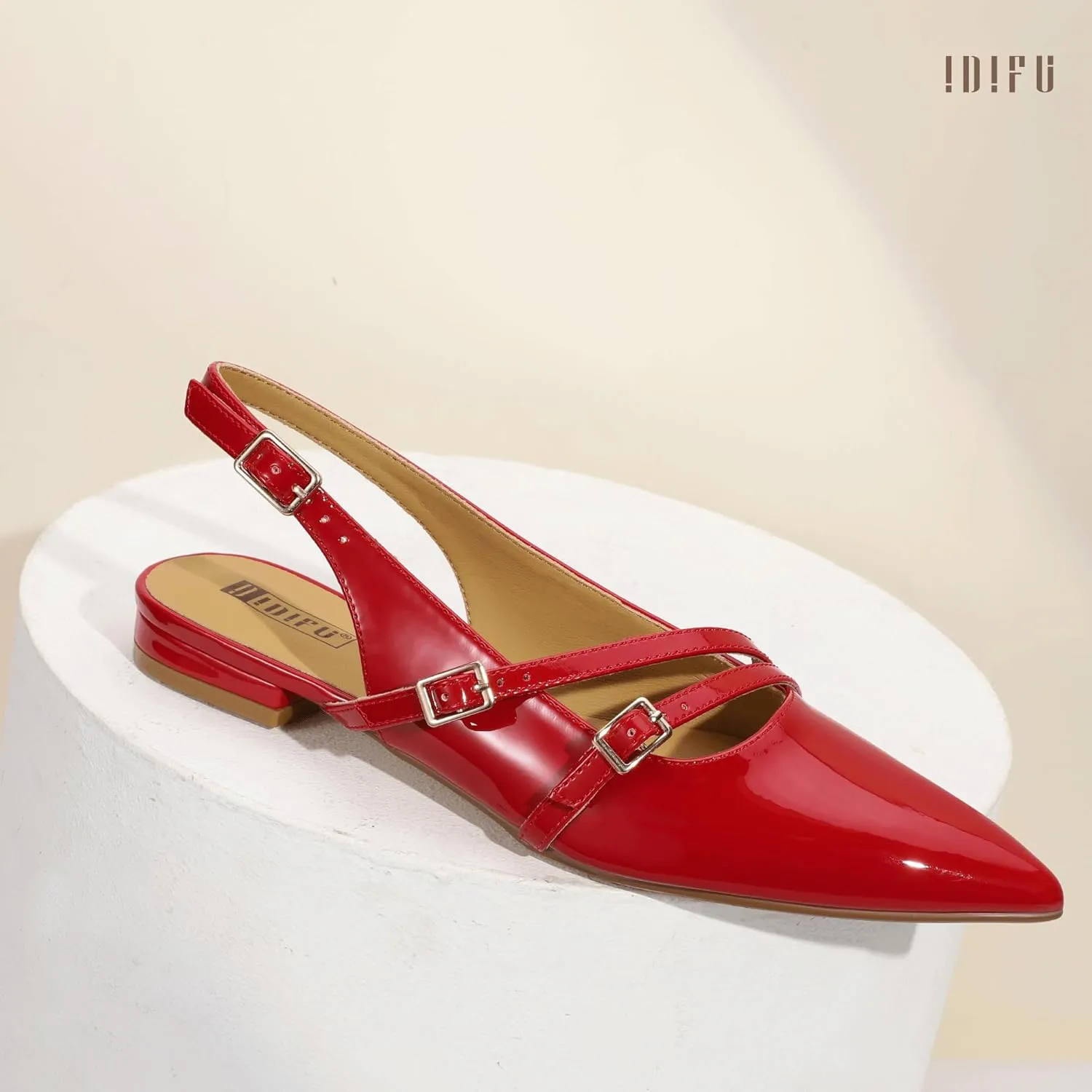 eschew assistant steamboat owe sophisticated Office Work Bridal Formal Dress Shoes for Women Dressy Comfortable Cute Trendy Ladies Flats IDIFU Women's Flat Shoes Pointed Toe Strappy Slingback Ballet Flats Wedding 