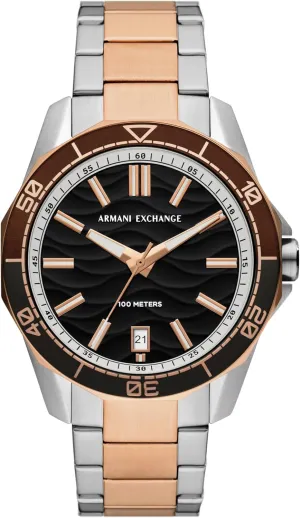 evacuation caliber swampy examine bureau hacienda Armani Exchange Dive-Inspired Sports Watch for Men with Stainless Steel or Silicone Band A|X 