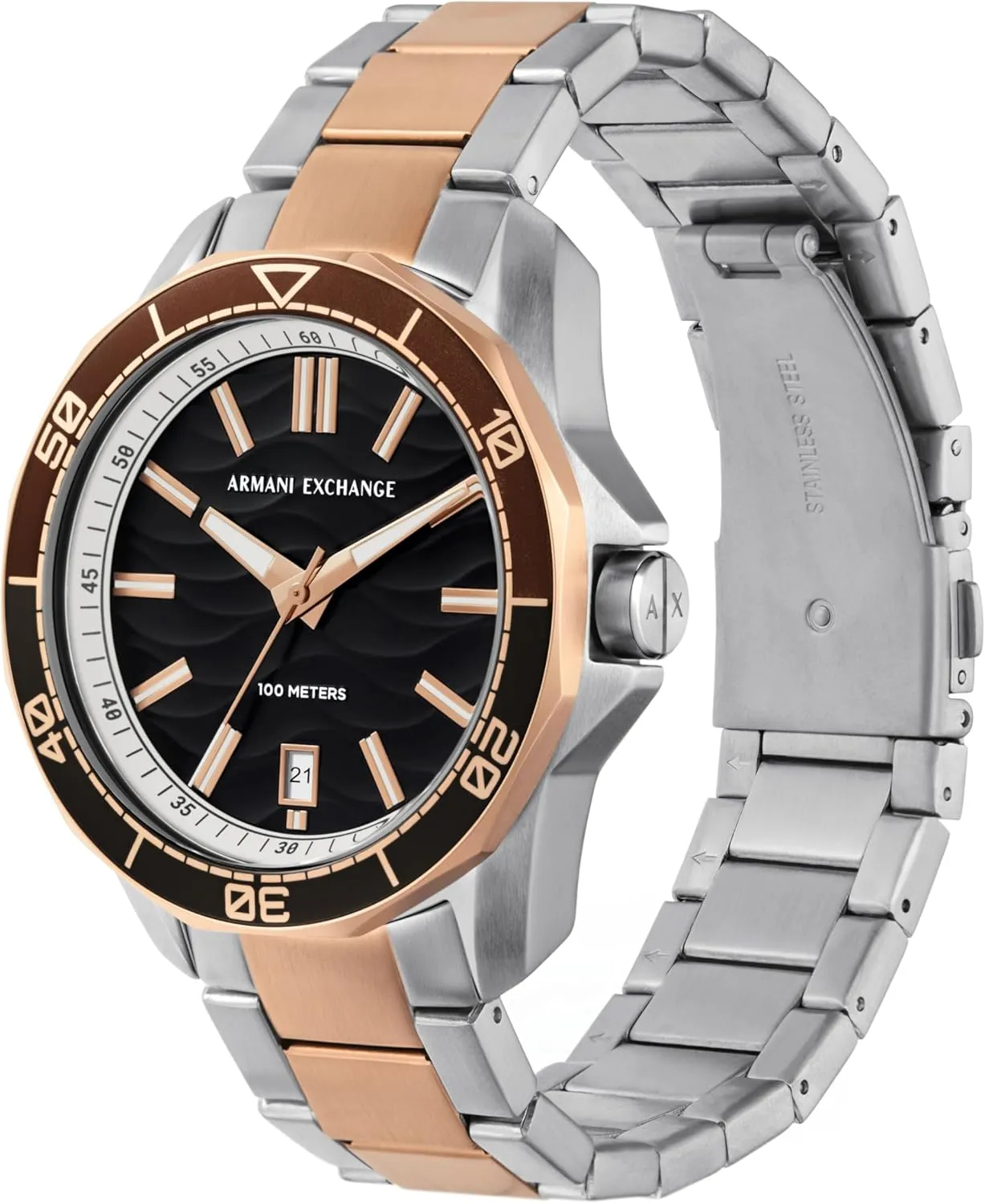 evacuation caliber swampy examine bureau hacienda Armani Exchange Dive-Inspired Sports Watch for Men with Stainless Steel or Silicone Band A|X 