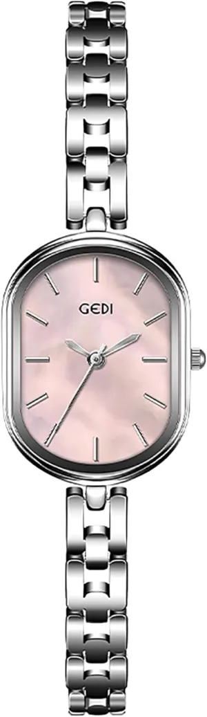 Exquisite Women??s Quartz Waterproof Ladies Wrist solar progression sheer Watch Gosasa Elegant Vintage Women's Dress Watch Minimalist Oval Dial Stainless Steel Bracelet Strap 