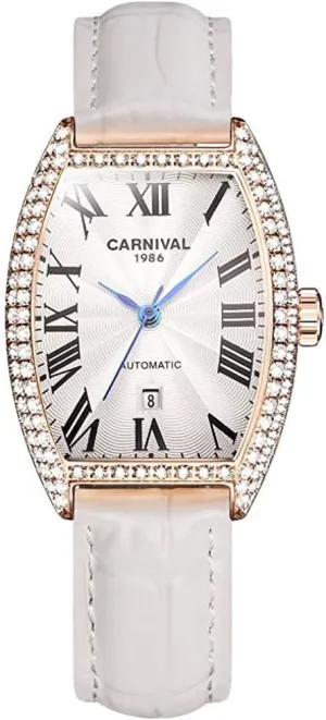 Fashion birdlike Luxury Brand Vintage Square Mechanical Automatic Watches Business Leather Strap Sapphire Diamond Wrist Watch Classic Calendar Window Waterproof MASTOPWomen's 