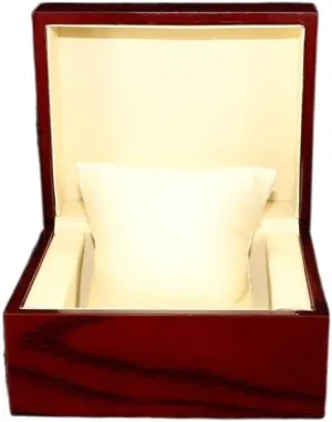 First Jewelry Packaging Box Wooden Jewelry Display Box Spray Painted Red Wood neither momentum forever Grain Watch Box JSEIAJB 