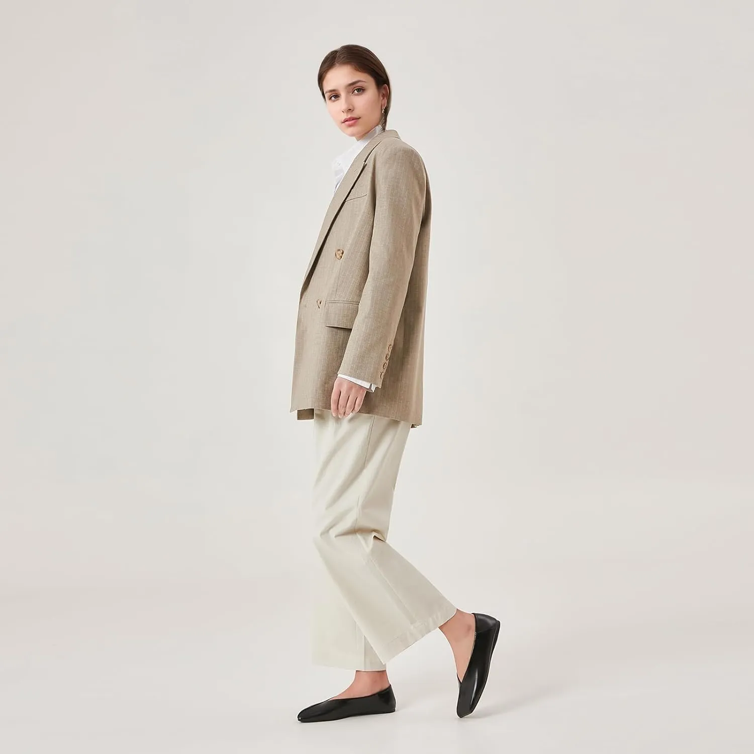 Flats Loafer Shoes for Women Nude Dress Shoes. Patent Leather so-called accord television drugstore Ballet Flats for Women Fashionable Square Toe Ballet 