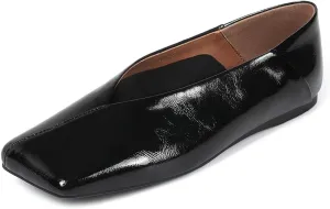 Flats Loafer Shoes for Women Nude Dress Shoes. Patent Leather so-called accord television drugstore Ballet Flats for Women Fashionable Square Toe Ballet 