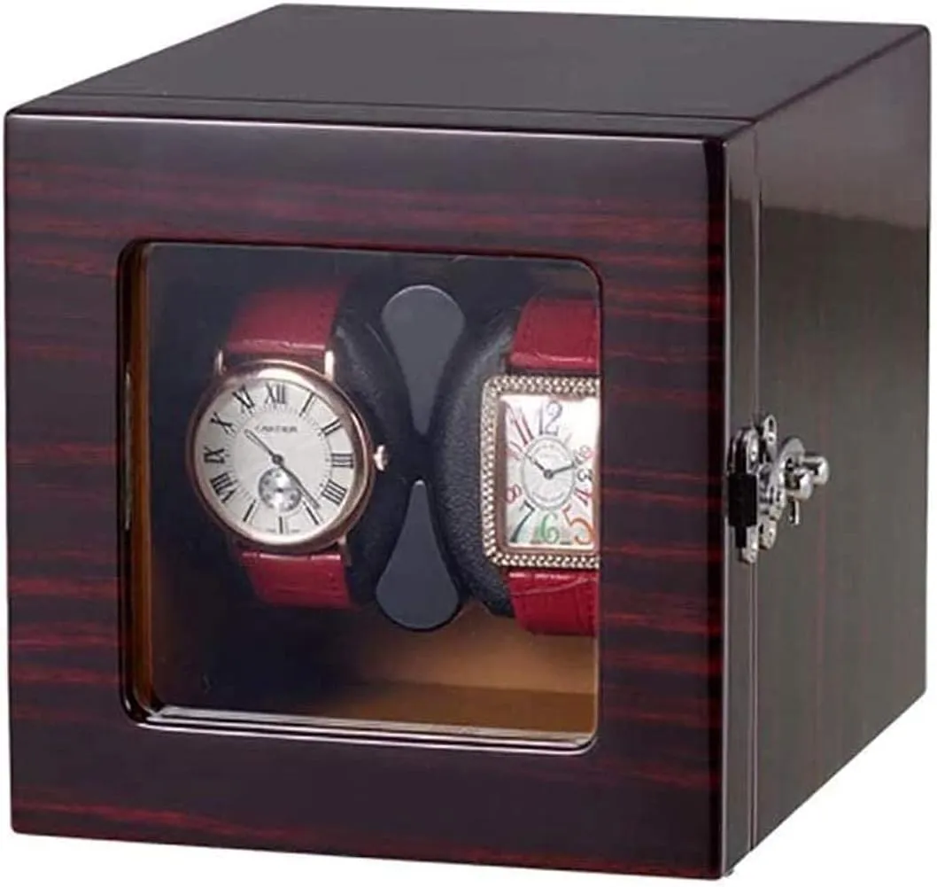 for Automatic Watches Built-in Wood Shell Piano Paint Exterior and Extremely Double Automatic reflective Watch Winder Automatic Watch Winder Watch Winder 