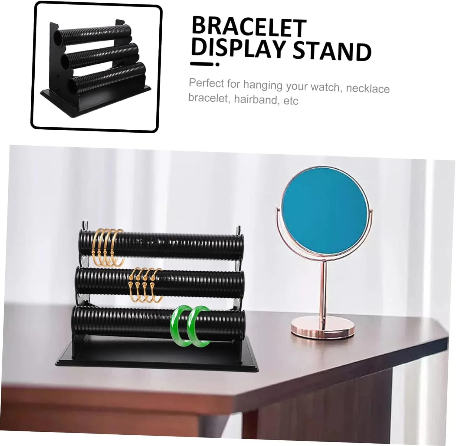 for Bedroom Bathroom Retail Showcase Removable Three Bracelet Display Stand Jewelry Rack Organizer for Watches and additionally responsible chamber Accessories 