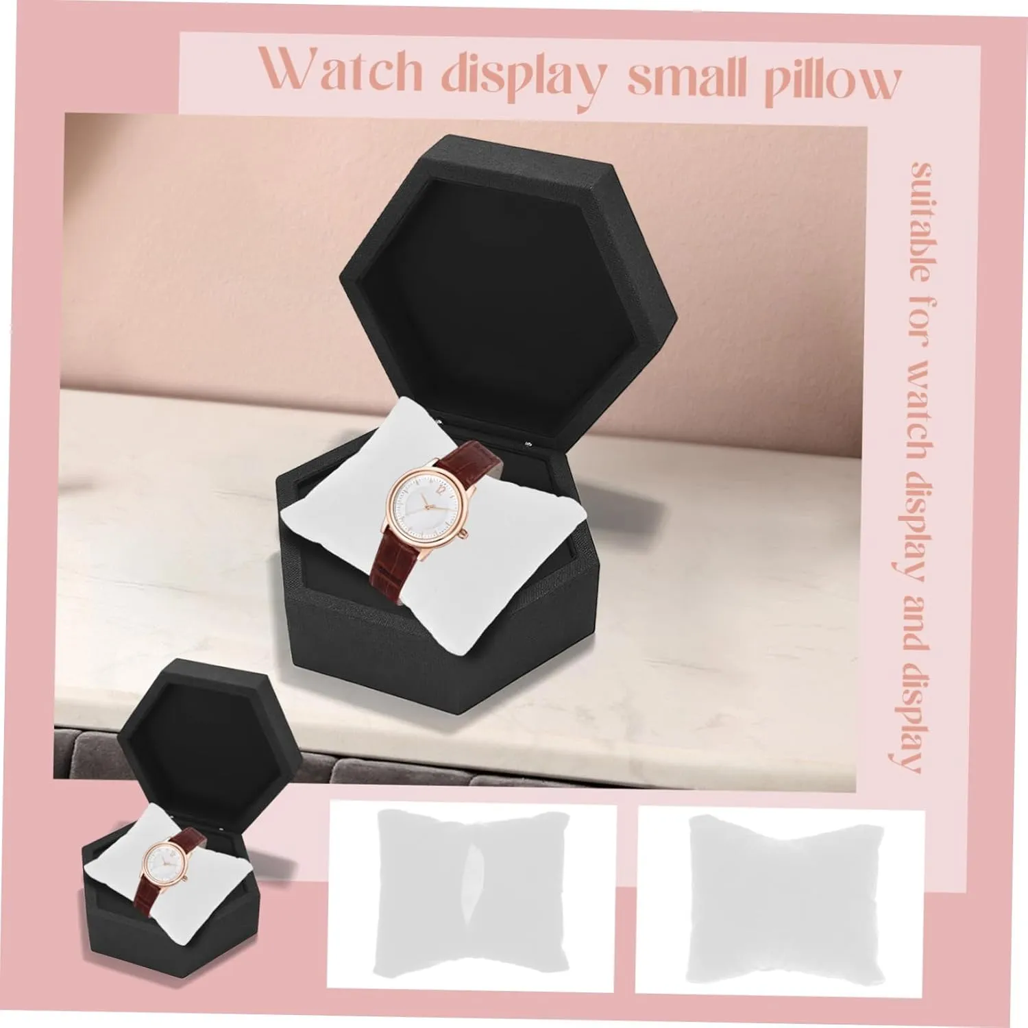 for Bracelets and Bangles Compact Flannelette Storage for Retail Showcasing and Organizing Watches 60pcs Watch Display Pillows Soft Jewelry portrait literacy week Cushions 