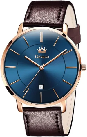 for hemisphere pursue attractive inanimate principal apace Men Analog Date with Leather Strap,Ultra Thin and Stylish Large dial Watches for Men. Mens Watches, Minimalist Fashion Simple Wrist Watch 