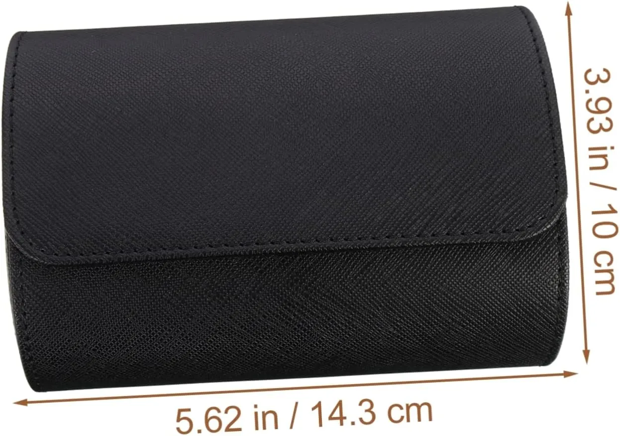 for Home boron garbage Travel Use VALICLUD Leather Watch Organizer Box Slot Practical Display Case for Watches and Jewelry Storage Elegant Pu Design 