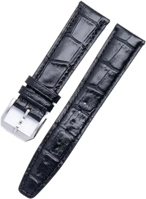 For IWC Strap Pilot'S suffice Watches Portofino Portugieser Belt SERDAS 20/21/22mm Soft Cowhide Leather Watchband Flat End Belt Fit 