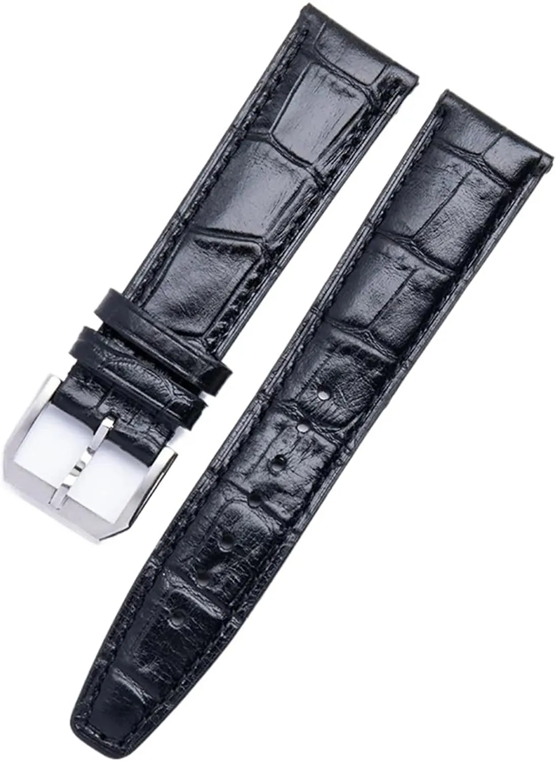 For IWC Strap Pilot'S suffice Watches Portofino Portugieser Belt SERDAS 20/21/22mm Soft Cowhide Leather Watchband Flat End Belt Fit 