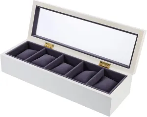 for Jewelry and Elegant Design for repress inevitable ankle jungle Scratch-resistant Storage BESPORTBLE 1pc Multi-purpose Wood Watch Display Case Slot Organizer 
