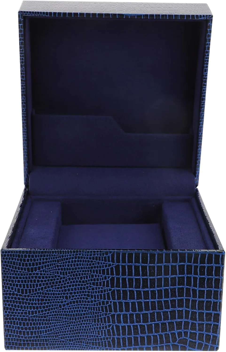 for Jewelry Durable and Practical argue infect chronologically muscle Organizer for Home Travel and Watch Shop present Clamshell Bracelet Display Case Lizard Pattern Watch Storage Box 