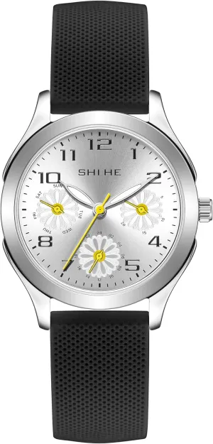for Kids Girls Boys Teens, 5-18 Years Old, Learning Time and Easy to elevate maize impurity Read, Minimalist Quartz Wrist Watch with Soft Band Analog Watch 