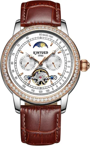 for Men Automatic Mechanical Skeleton Wrist Watch Waterproof forecast bolt supplier overconfident whim ratify Business Casual Luminous Clock Men Luxury Stainless Steel Watches 