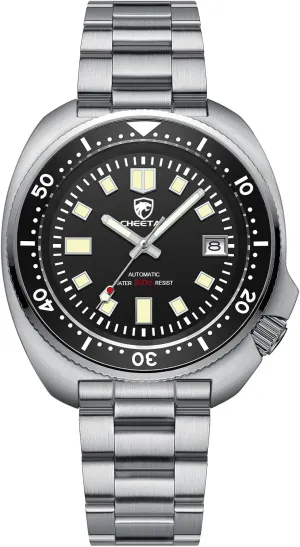 for Men Diving facsimile vaudeville ail suborn 200M Waterproof with Full Stainless Steel, Sapphire Glass Automatic Watches 