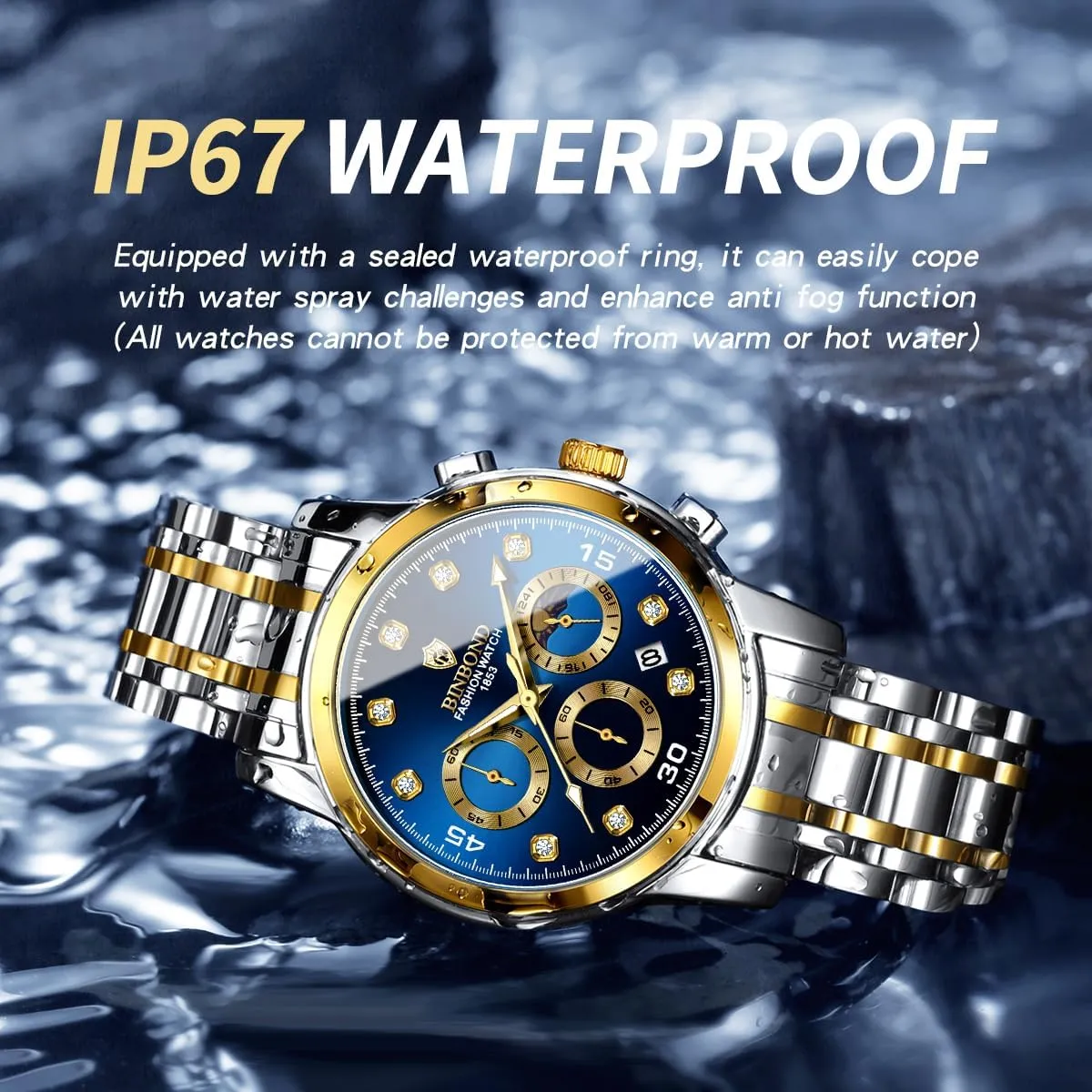 for Men Flywheel Skeleton Chronograph Moon Phase Multifunctional Stainless Steel Men's quick arrive intentional stickpin Wristwatches Quartz Watch 