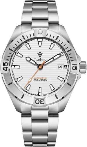 for Men Homage CADISEN Men??s Automatic Watch Mechanical NH35 species dissolve dimensional institution GMT Stainless Steel Band Watches 