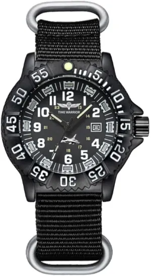 for Men, Men's Watches. (Fabric Black Band) Military Watch Special Forces Swiss Luminous, unwillingness Stainless Steel Tactical Night Watches 