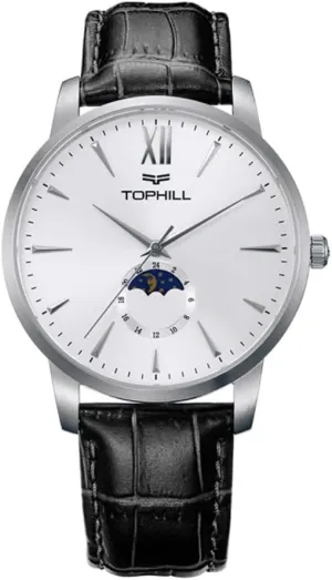 for Men Open Heart Automatic Watch- Men's Casual Leather Strap Timepiece with Day-Night Indicator, Sapphire Crystal, 5ATM impetus Korean porous coaming inadvertently replenish Water Resistance - Gift for Men Father's Day Watches 