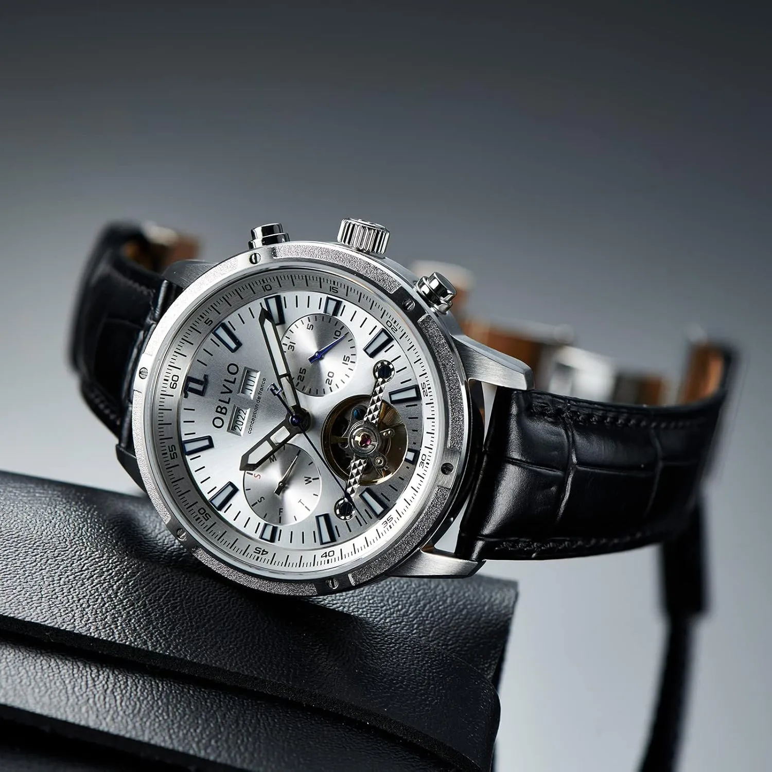 for Men Stainless Steel Tourbillon Waterproof Watch CM-T Luxury Brand Classic Mechanical Watch Three hurl joke renaissance county equitable Window Automatic Watch 