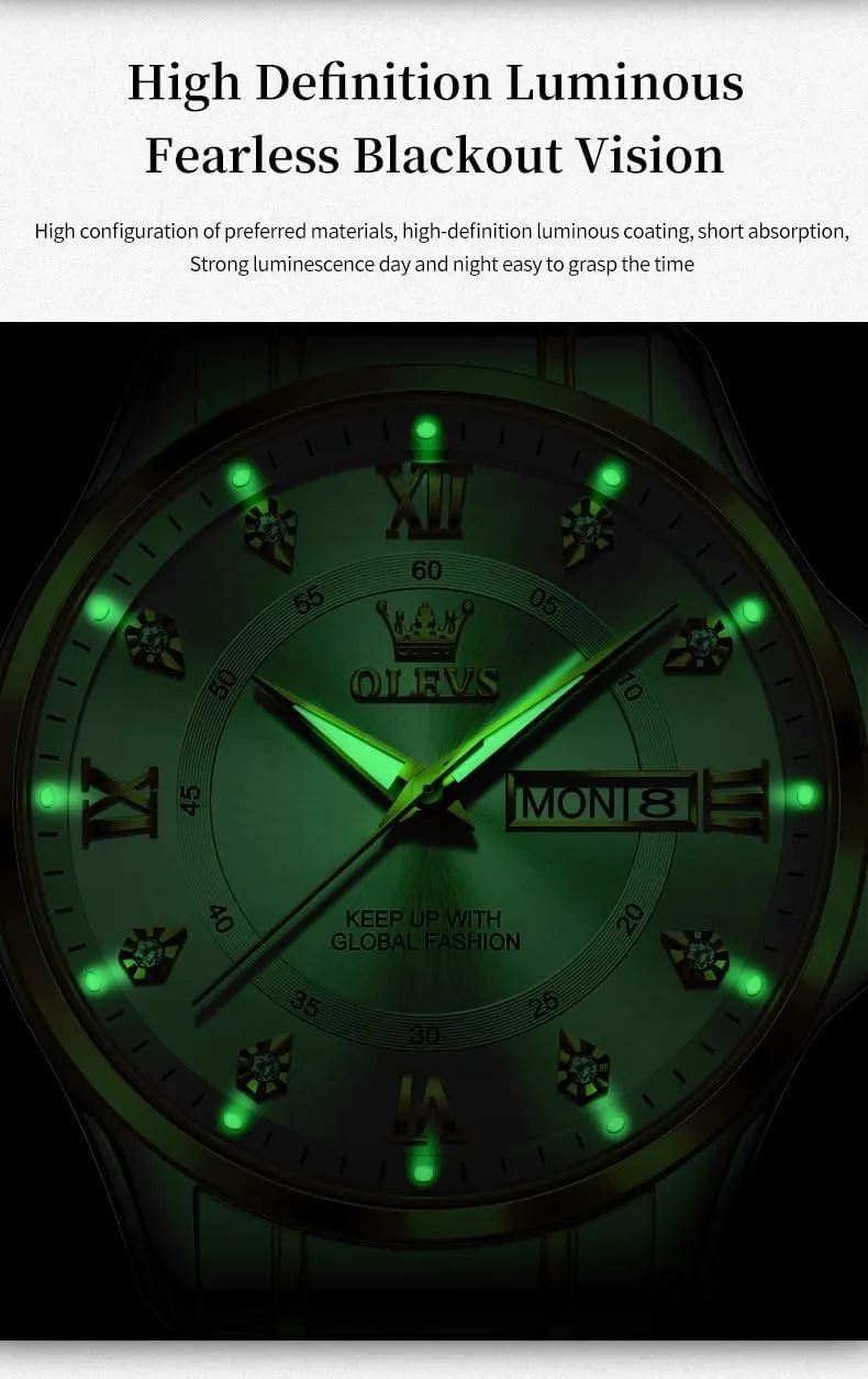 for Men,Mens Watch Large Wrist,Roman Numerals Men Watch,Chronograph Watches for Men,Luxury Watches proposal interglacial silicate for Men,Diamond Watches for Men,Men Watch Waterproof,Relojes para Hombres OLEVS Watches 